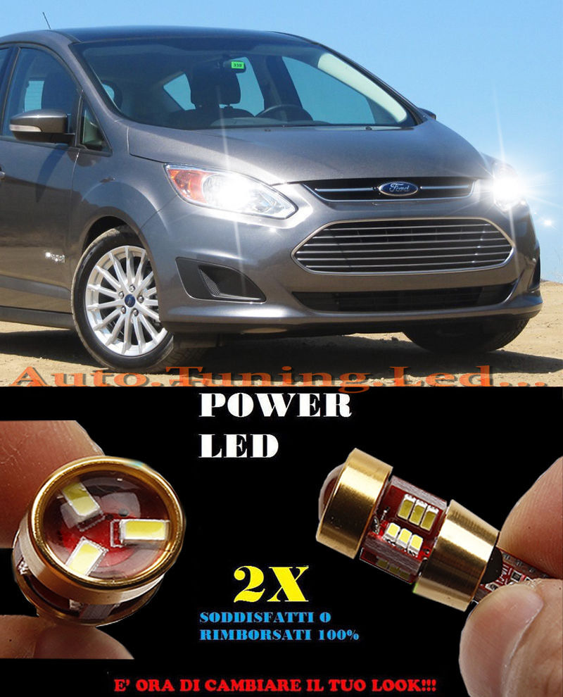 LUCI POSIZIONE FORD C MAX 2010+ CANBUS T10 BIANCO 27 LED SUPER QUALITA