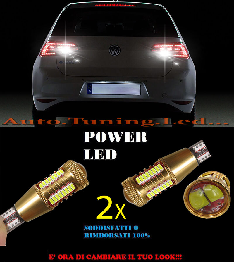 VOLKSWAGEN GOLF 7 LAMPADE RETROMARCIA LED T15 W16W SUPER QUALITA NO ERROR