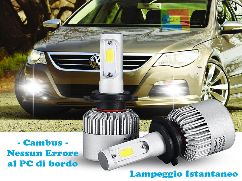LAMPADE FENDINEBBIA A LED CREE VW PASSAT CC CAMBUS BIANCO GHIACCIO