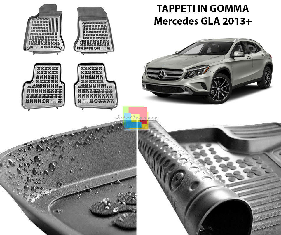 MERCEDES GLA X156 2013 IN POI TAPPETINI AUTO IN GOMMA - TAPPETI TOP QUALITA -1