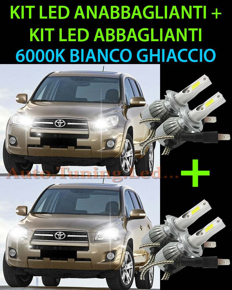 KIT LED LAMPADE ABBAGLIANTI & ANABBAGLIANTI PER TOYOTA RAV4 2006-2011 -.