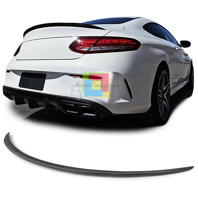 MERCEDES C-CLASS W205 COUPE REAR BONNET SPOILER AMG CARBON WING