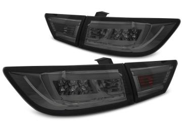 RENAULT CLIO IV 2012-2016 PAIR OF REAR LIGHTS LED LIGHTBAR FULL LED SILVER