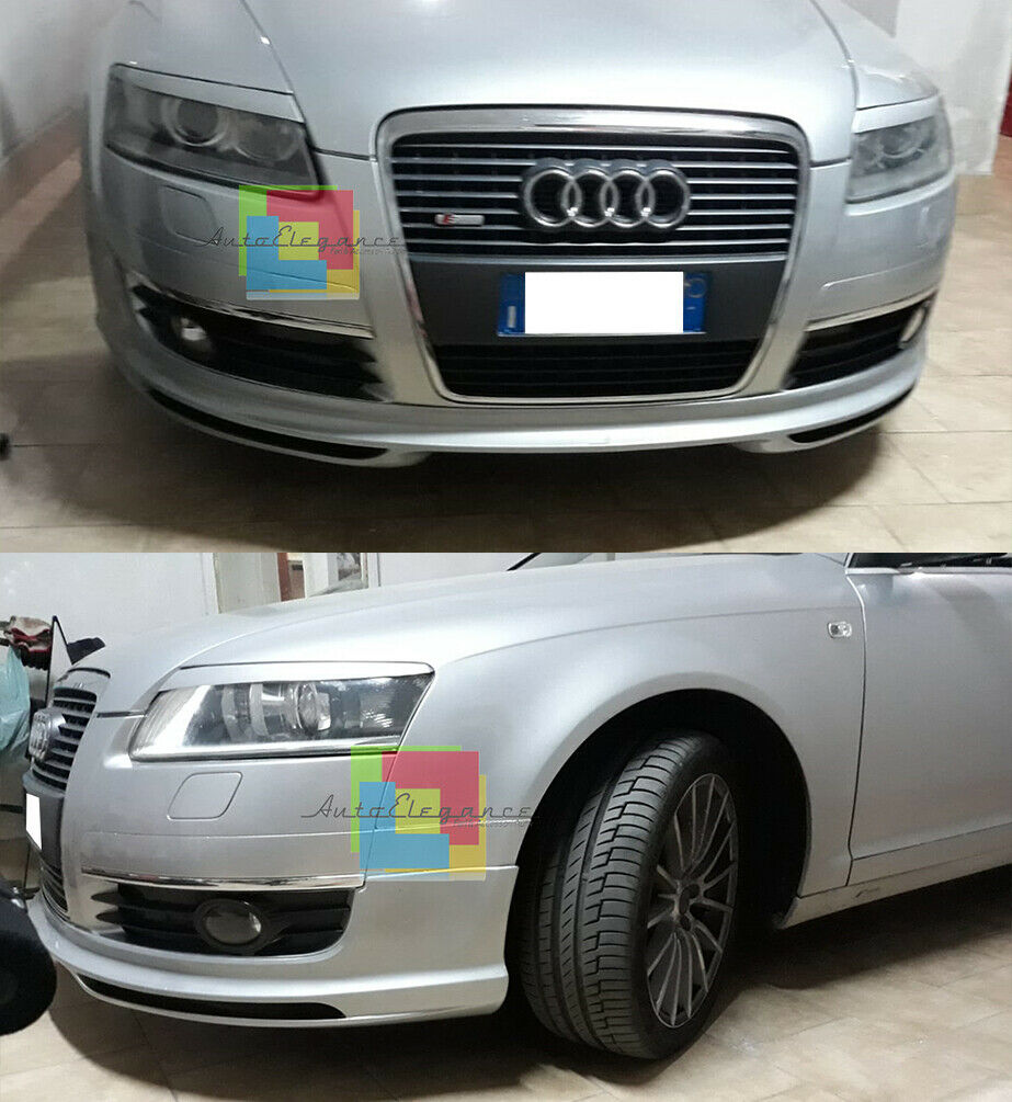 SOTTO PARAURTI AUDI A6 C6 4F 2005 - 2008 SPOILER ANTERIORE DESIGN S6 RS6