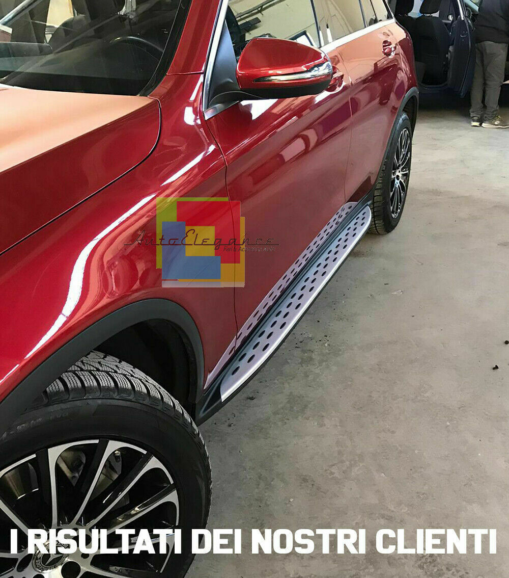 0012 PEDANE LATERALI MERCEDES GLC X253 2015-2018 SOTTOPORTA DESIGN AMG AUTOELEGANCERICAMBI