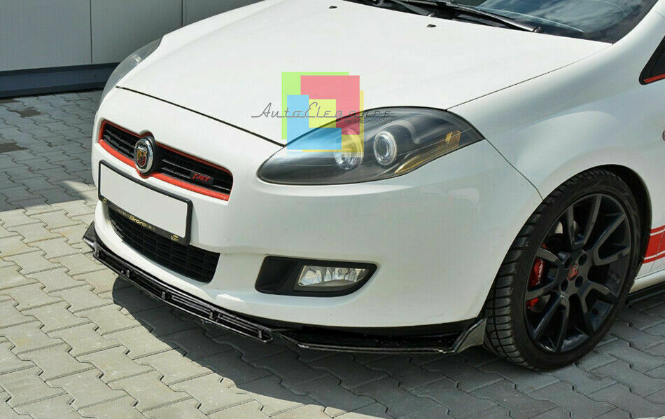 0094 FIAT BRAVO II SPLITTER PARAURTI ANTERIORE NERO LUCIDO LOOK RS AUTOELEGANCERICAMBI