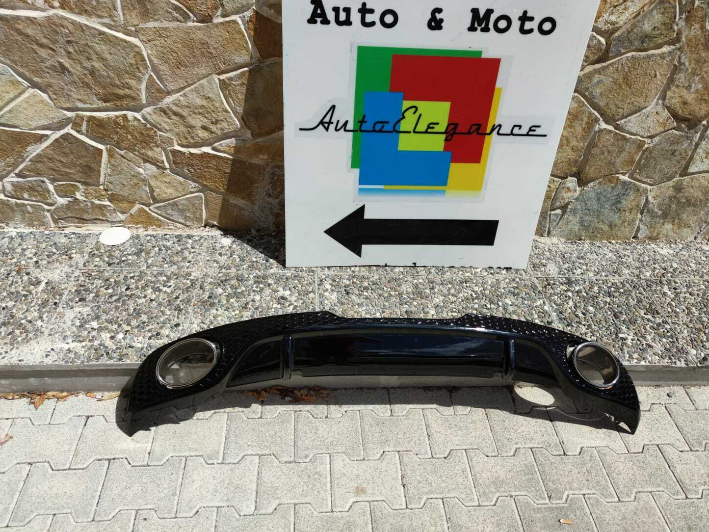 REAR DIFFUSER AUDI TT 8J 06-14 BUMPER SLINE LOOK RSTT + TIPPER