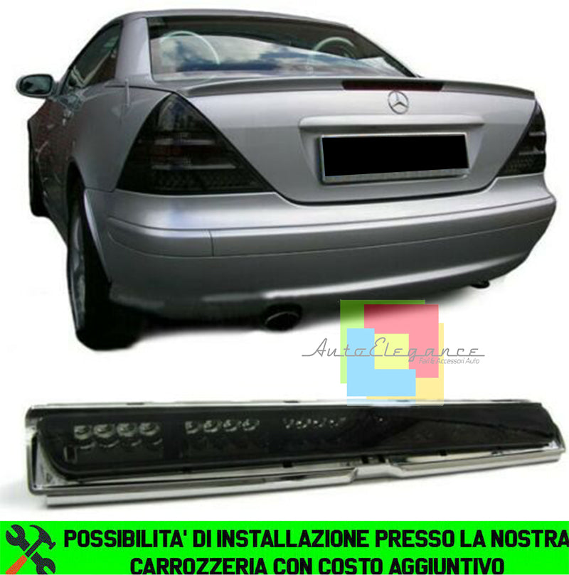 MERCEDES SLK R170 CLK W208 TERZO STOP POSTERIORE TUNING NERO LED