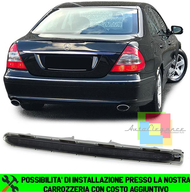 MERCEDES CLASSE E W211 2002-2008 TERZO STOP POSTERIORE NERO TECNOLOGIA LED