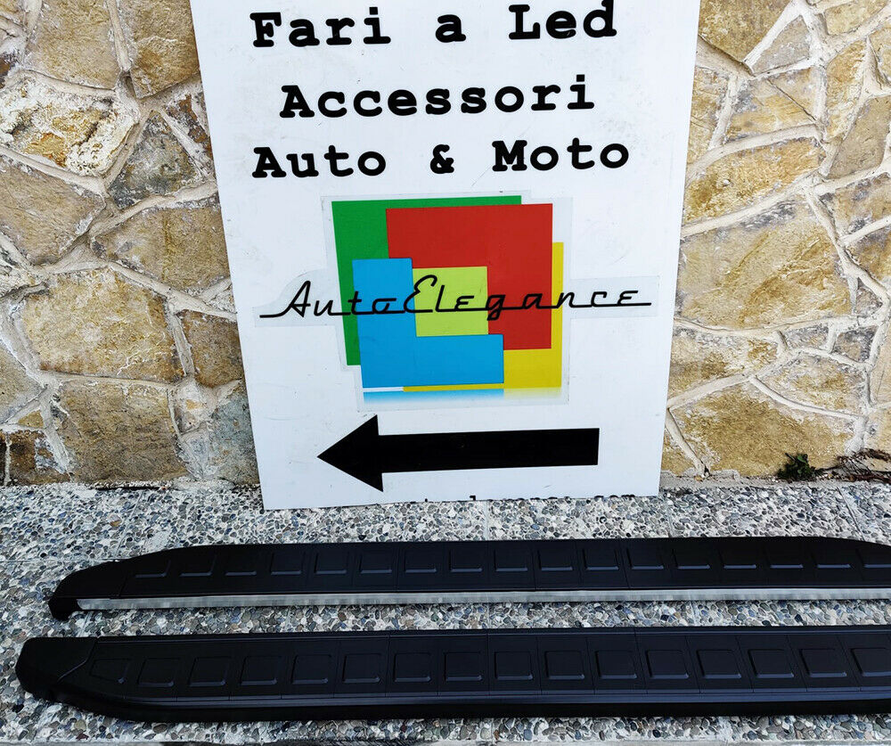 PEDANE LATERALI RANGE ROVER SPORT 2014+ SOTTO PORTA ANTISCIVOLO NERE