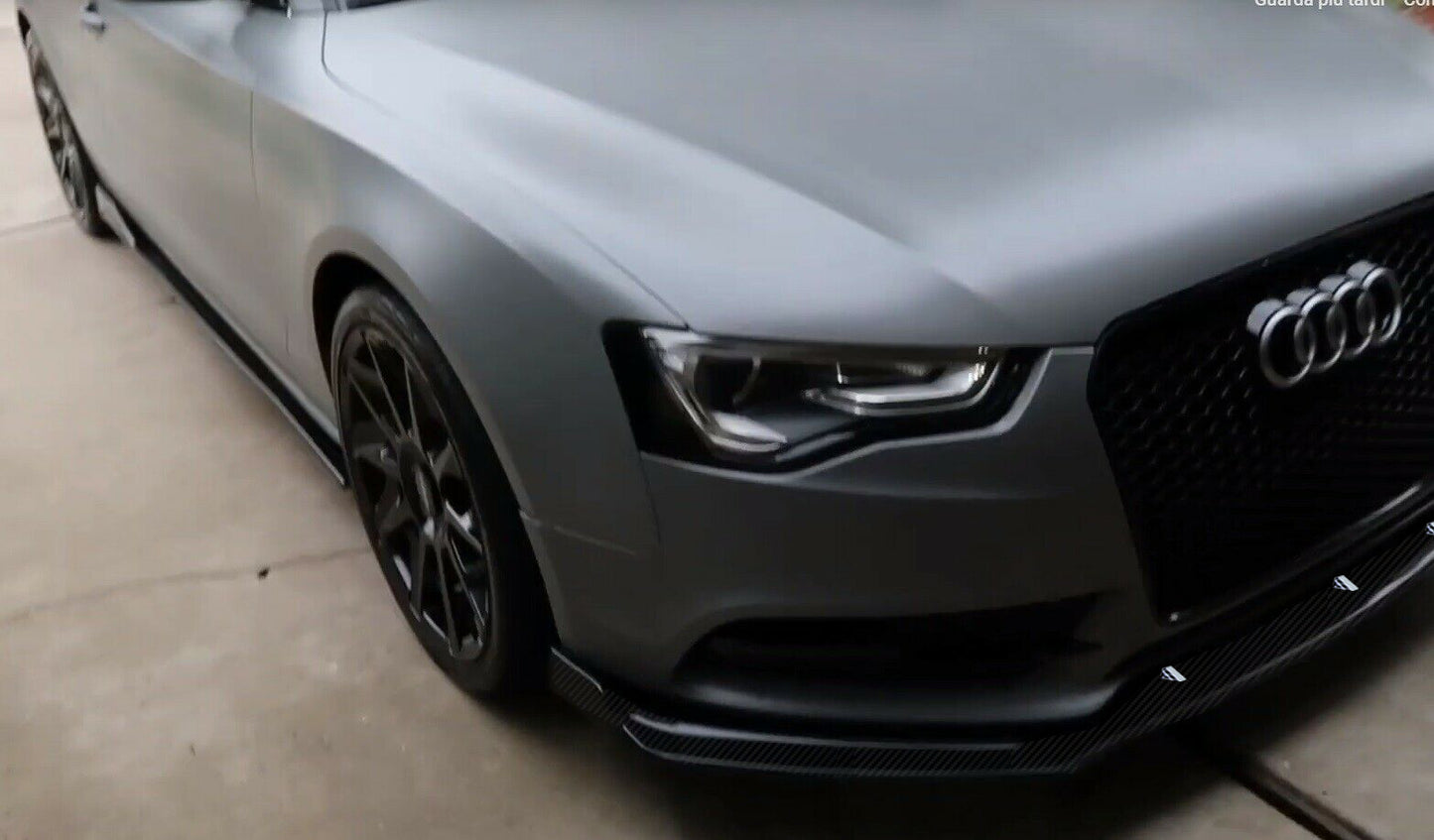 UNDER BUMPER AUDI A5 12-16 FACELIFT FRONT SPOILER CARBON SPLITTER