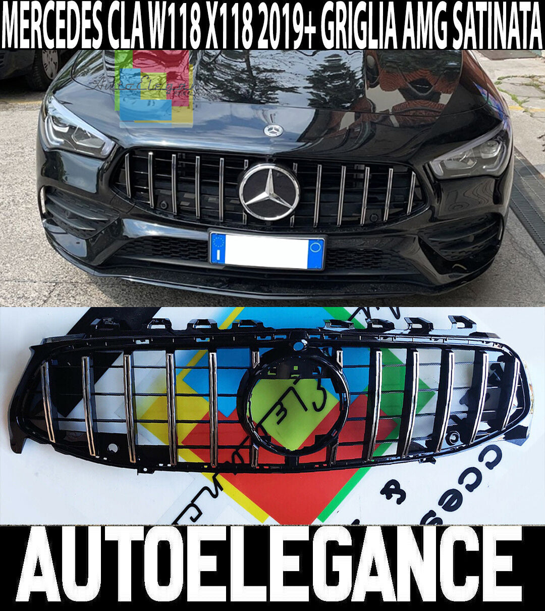 Griglia Centrale Anteriore Per Mercedes CLA W118 (2020): Stile Sportivo E Ricambio Perfetto!