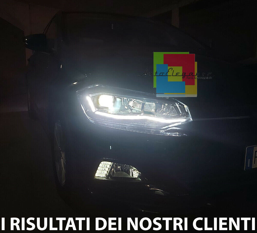 VW POLO AW1 2017 IN POI COPPIA FARI ANTERIORI FRECCE DINAMICHE FULL LED