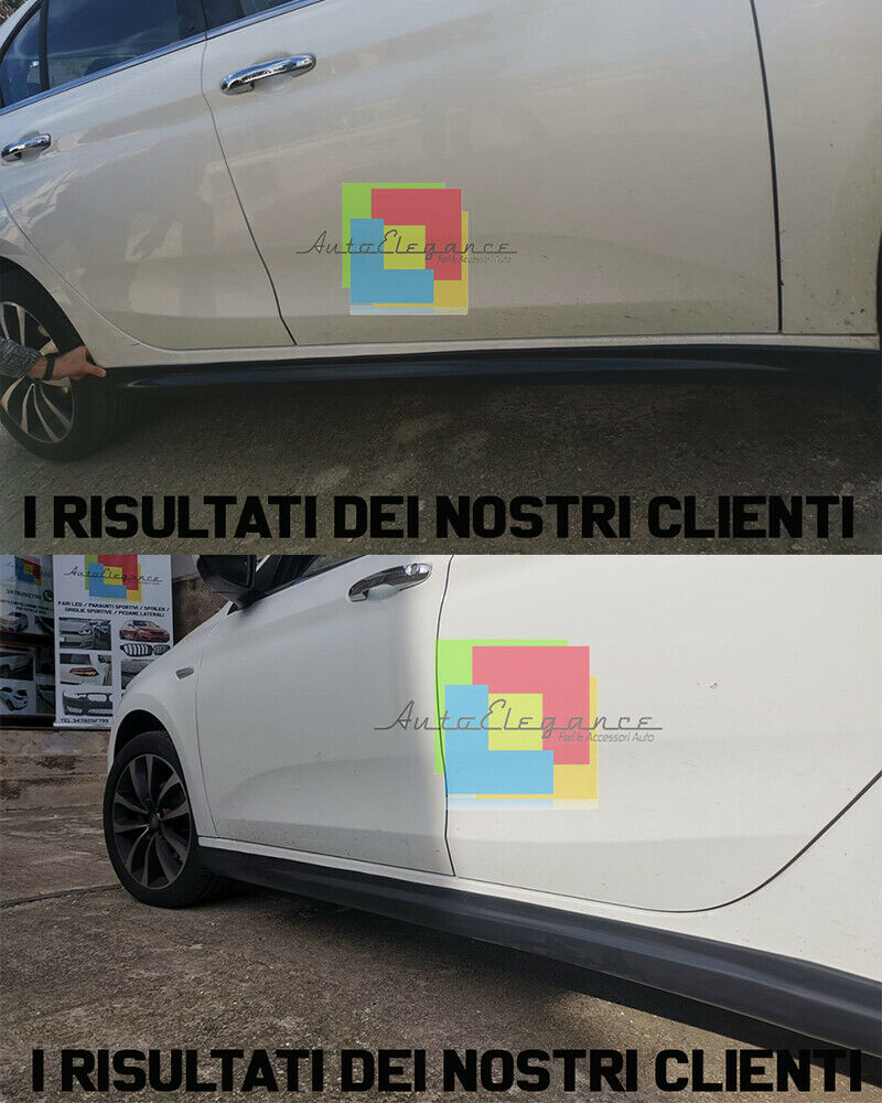 FIAT TIPO HATCHBACK 2015+ MINIGONNE LATERALI SOTTO PORTA SPORTIVE ABS / PLASTIC