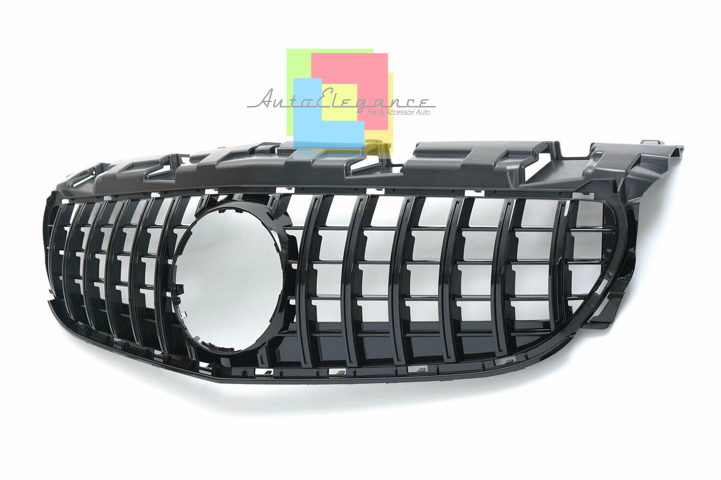 MERCEDES R172 SLC 2016-2019 GRIGLIA ANTERIORE MASCHERINA PROFILI NERI