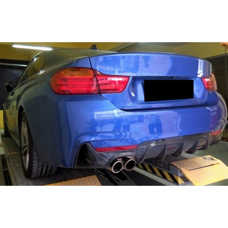 BMW SERIE 4 F32 F33 F36 DIFFUSORE POSTERIORE SOTTO PARAURTI M PERFORMANCE NERO LUCIDO AUTOELEGANCERICAMBI