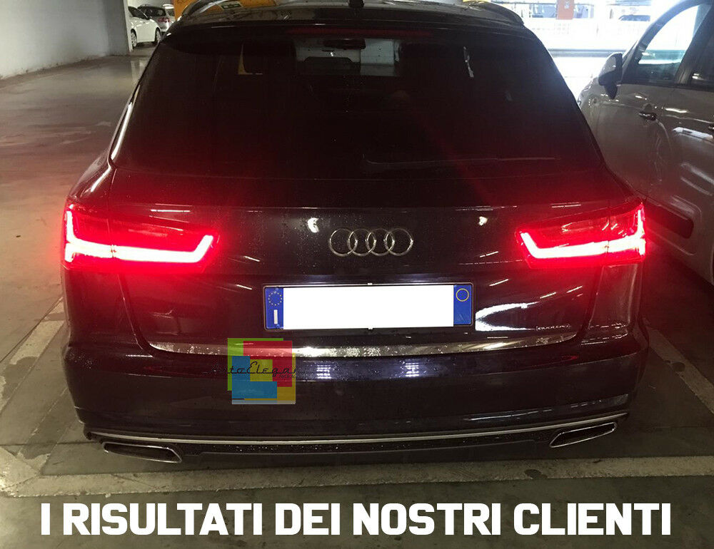 DIFFUSORE per AUDI A6 4G C7 2015-2018 AVANT + BERLINA sline POSTERIORE look S6