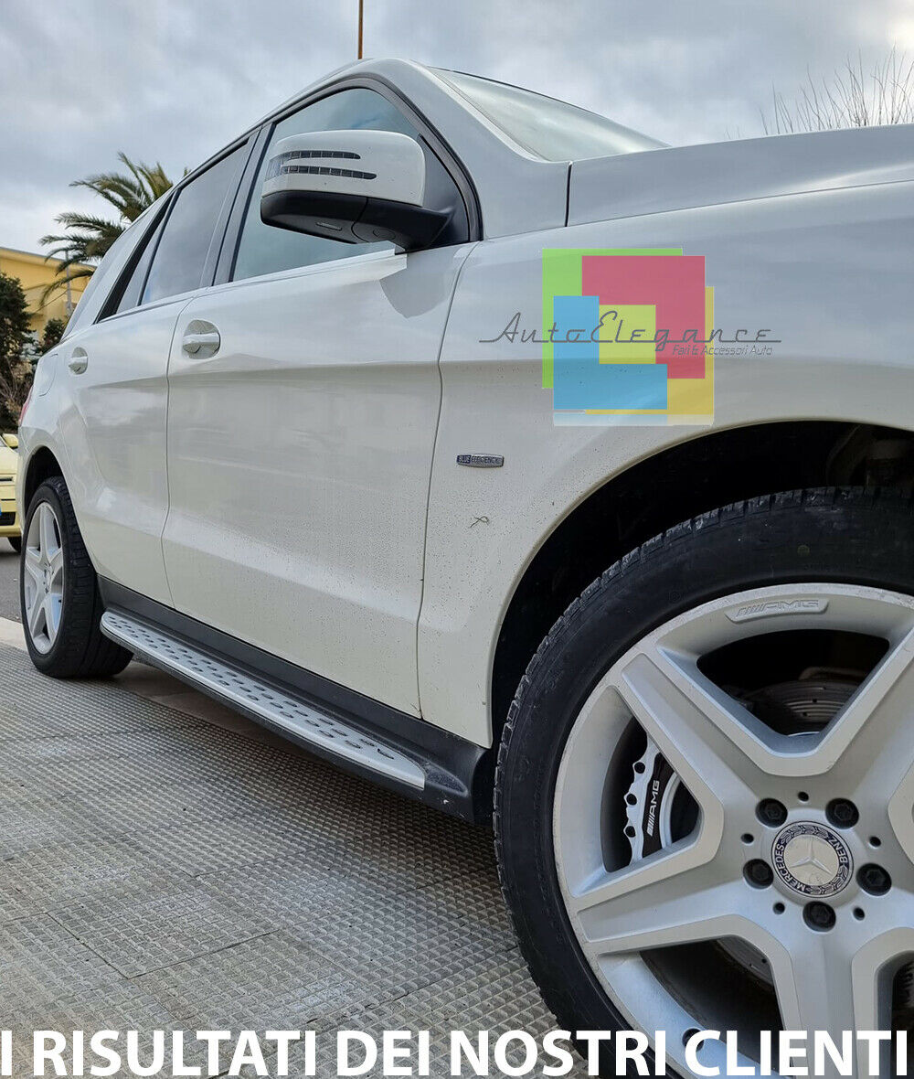 SIDE STEPS UNDER DOOR MERCEDES GLE W166 2015+ TOP QUALITY ALUMINUM