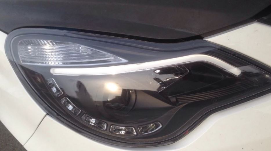 OPEL CORSA D 2011-2015 RESTYLING LED DAYTIME HEADLIGHTS BLACK HEADLIGHTS