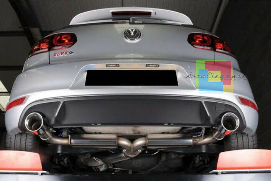 SPOILER SOTTO PARAURTI VW GOLF 6 VI 2008-2012 DIFFUSORE POSTERIORE GTI ABS