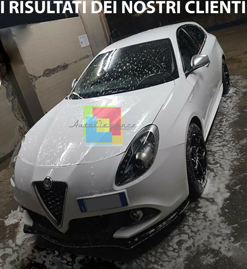 ALFA ROMEO GIULIETTA 2010+ SPLITTER SOTTO PARAURTI ANTERIORE ABS NERO LUCIDO AUTOELEGANCERICAMBI