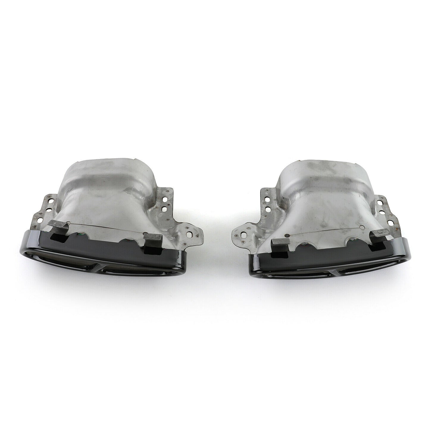 MERCEDES A-CLASS W176 2012- AMG LOOK EXHAUST TIPPER STAINLESS STEEL BLACK