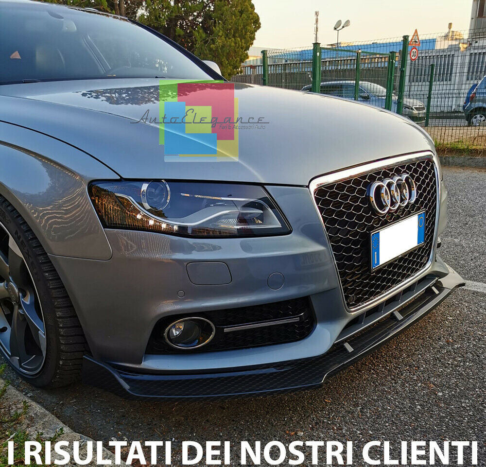 SOTTO PARAURTI ANTERIORE AUDI A4 B8 2008-2012 SPOILER ABS CARBON LOOK LAMA