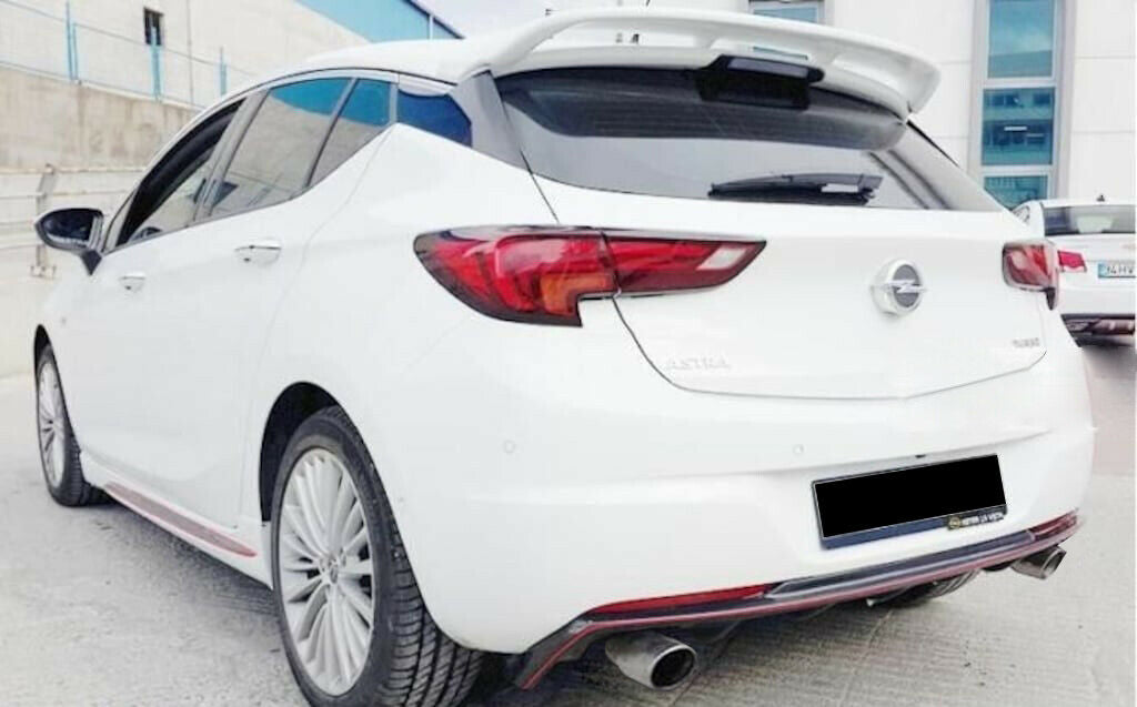 OPEL ASTRA K 2015-2018 REAR DIFFUSER ABS BLACK OPC UNDER BUMPER 1+1