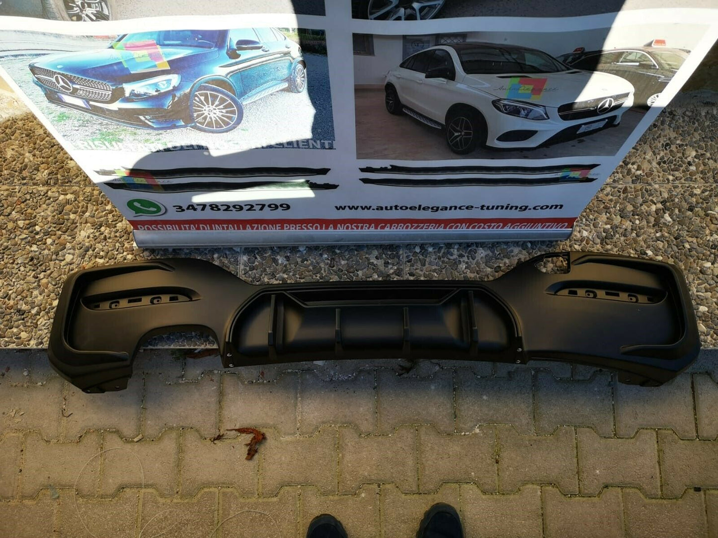 REAR DIFFUSER BMW 1 SERIES F20 F21 FROM 2015+ LIFT LOOK M SPORT LEFT EXIT