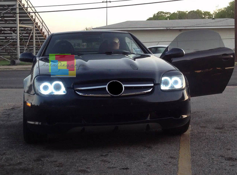 MERCEDES SLK R170 96-04 GRIGLIA ANTERIORE NERO / CROMATO LOOK AMG