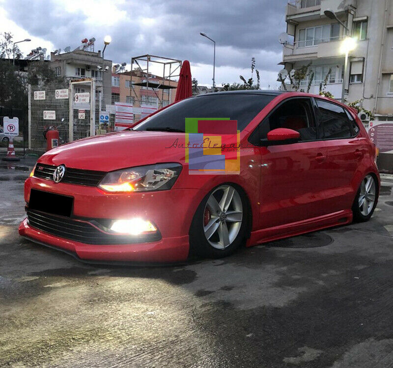 SPOILER MINIGONNE LATERALI PER VW POLO 6R 6C ABS LOOK SPORTIVO ABS R