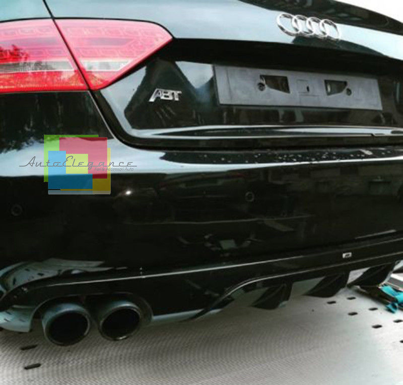 S5 LOOK DIFFUSER / ABT AUDI A5 COUPE 07-11 UNDER REAR BUMPER