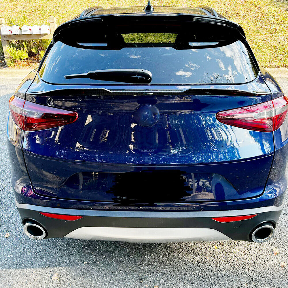 ALFA ROMEO STELVIO TRUNK SPOILER ABS GLOSSY BLACK ABS SPORTS HOOD