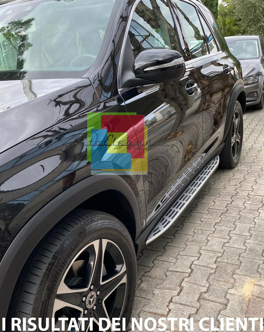 SIDE STEPS UNDER DOOR WITH LED LIGHT MERCEDES GLE W167 2019+ TOP QUALITY