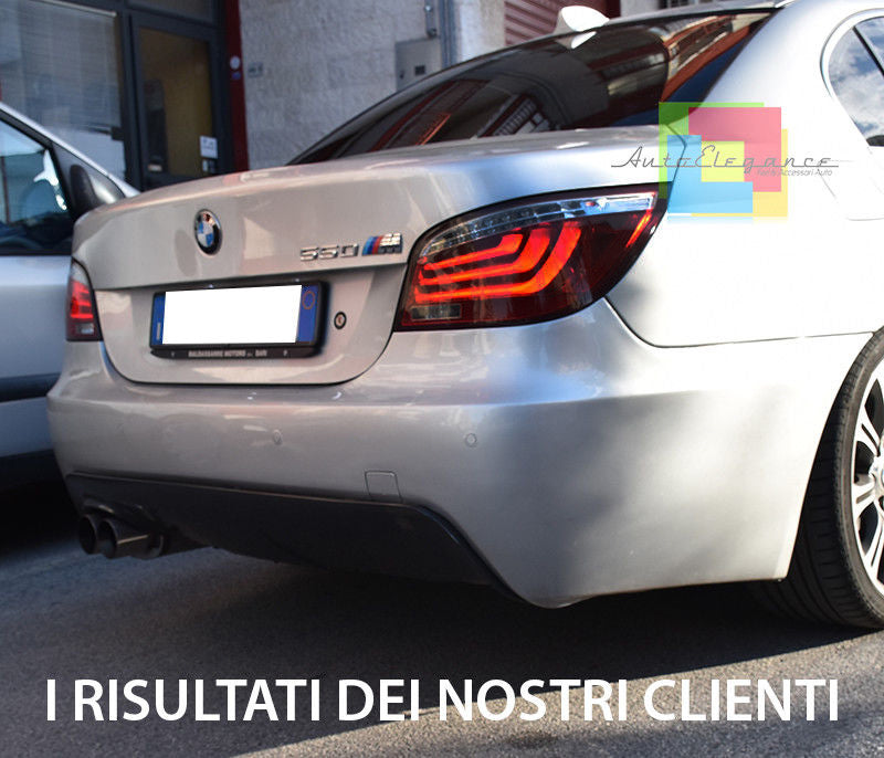 BMW SERIE 5 E60 2007-2010 COPPIA FARI POSTERIORI ROSSO FUME FULL LED AUTOELEGANCERICAMBI