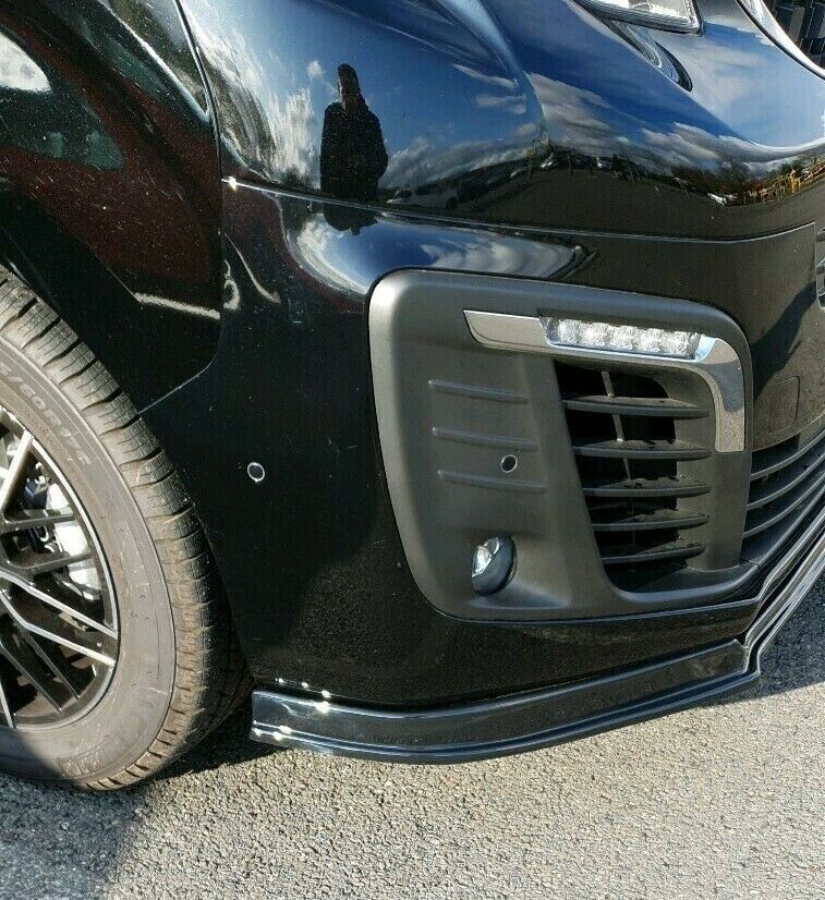 PEUGEOT EXPERT 2016+ SPOILER ANTERIORE ABS NERO LUCIDO SOTTO PARAURTI