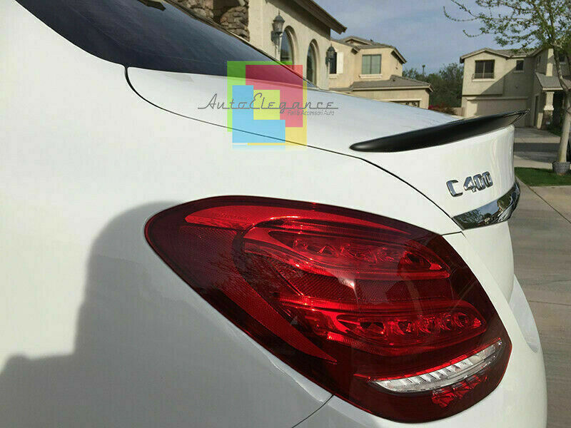 REAR SPOILER MERCEDES C SEDAN W205 2013-2021 AMG BONNET GLOSSY BLACK