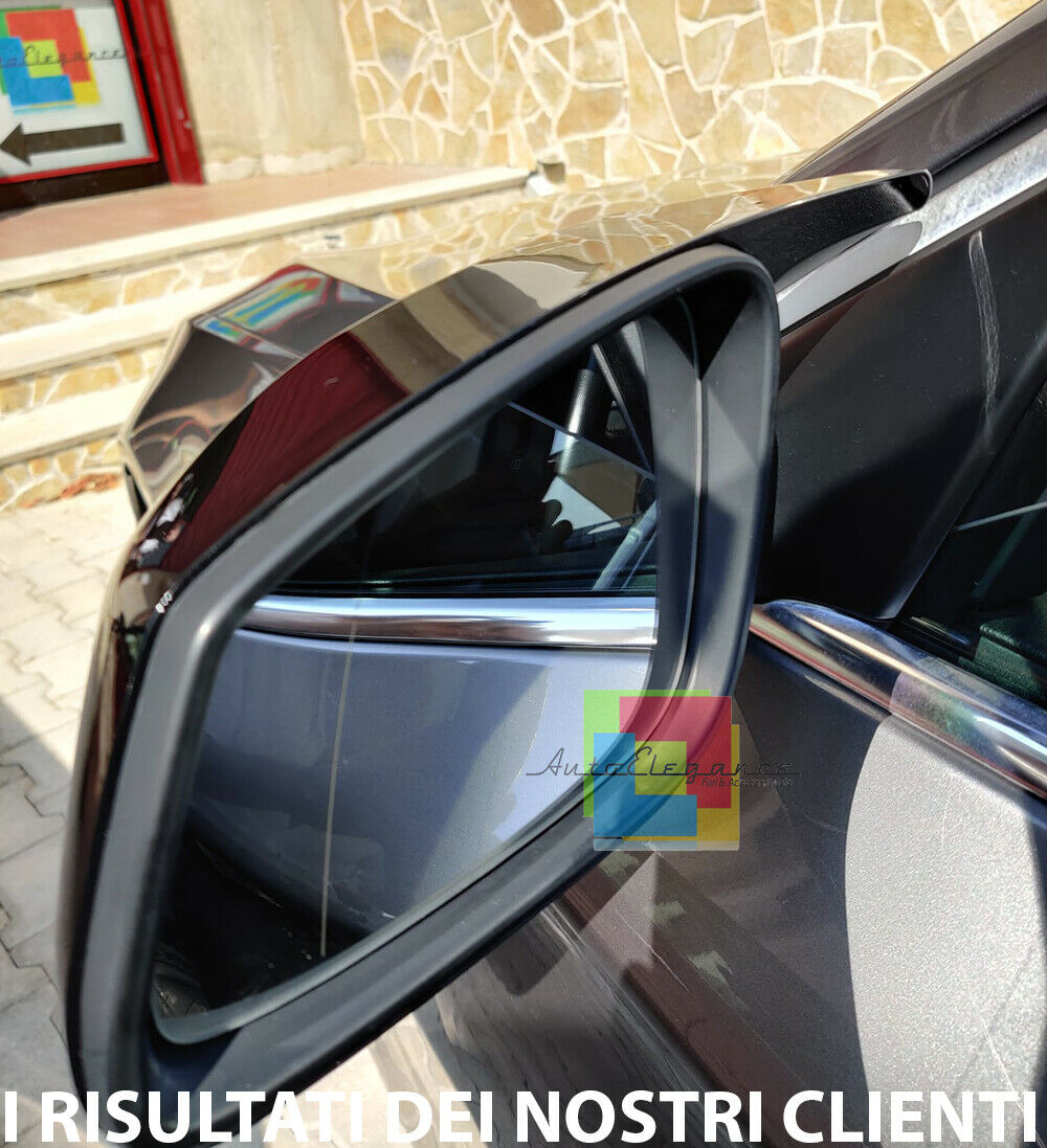 BMW SERIE 5 F10 F11 09-13 SPECCHI SOSTITUTIVI CALOTTE SPECCHIETTI NERO LOOK M5 AUTOELEGANCERICAMBI