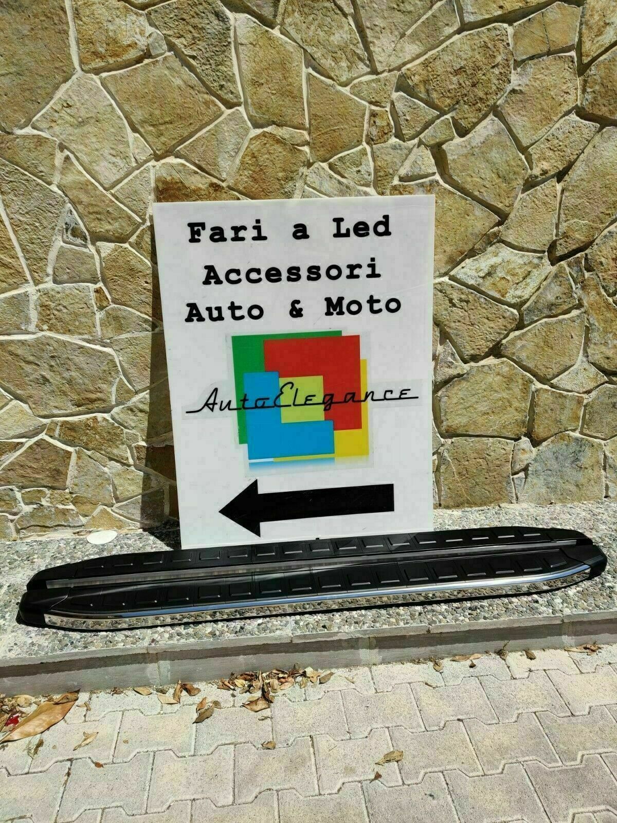 PEDANE LATERALI PER FIAT 500L 2012-2020 SOTTO PORTA ANTISCIVOLO SPORTIVO CROMO