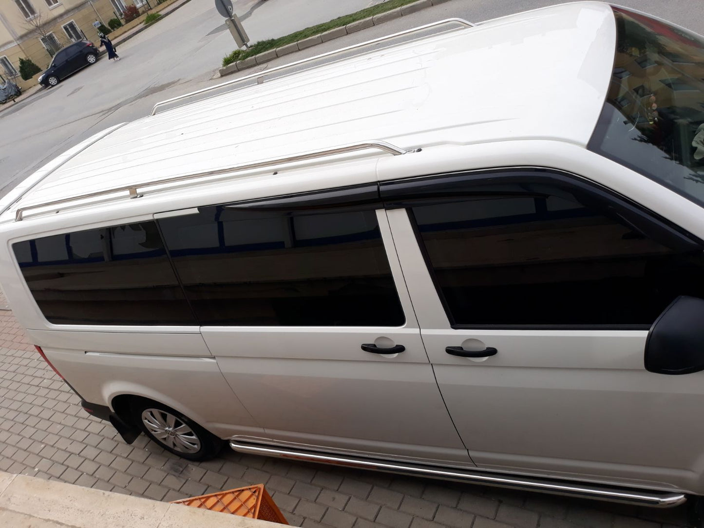 VW TRANSPORTER T5 T6 SHORT WHEELBASE ROOF BARS SATIN RAILS ROOF RACK