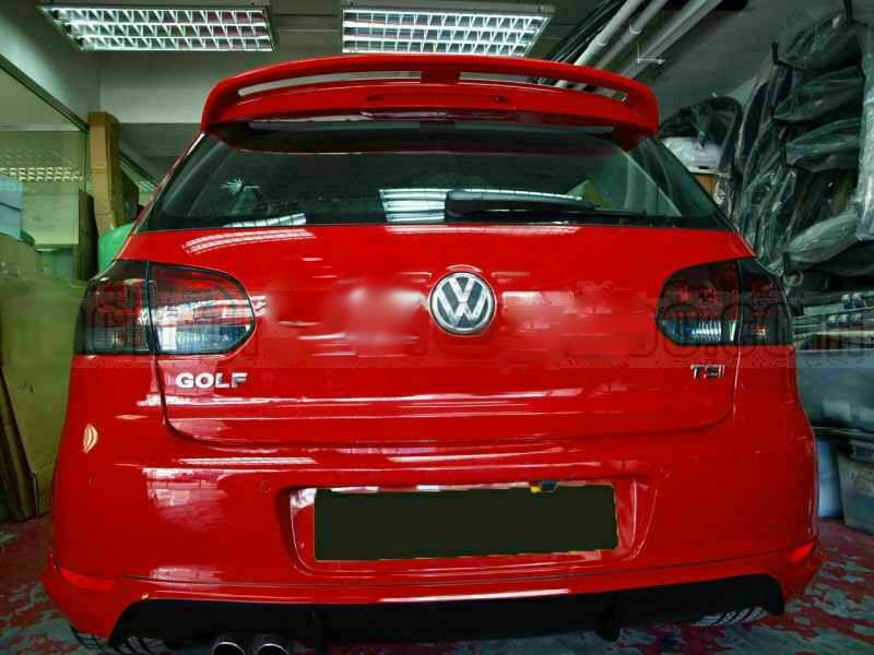 ALETTONE SUL TETTO VW GOLF VI 6 2008-2012 - SPOILER POSTERIORE LOOK SPORTIVO AUTOELEGANCERICAMBI