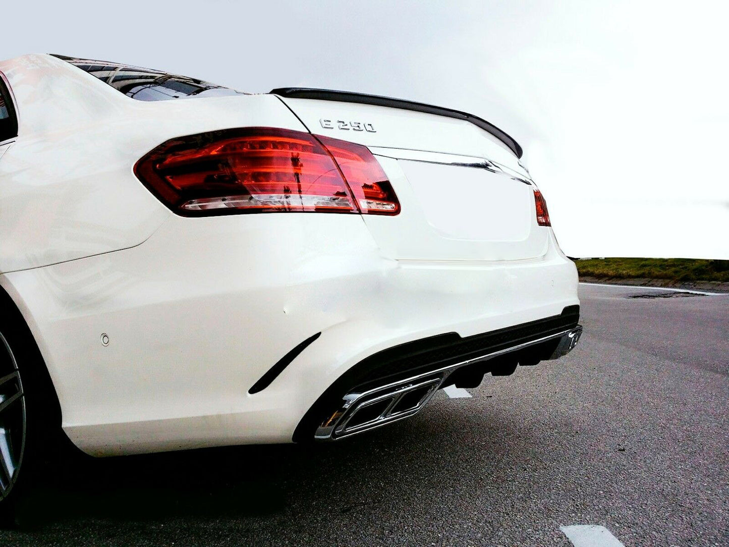 MERCEDES CLASSE E COUPE C207 2009-2016 SPOILER COFANO POSTERIORE ABS LOOK AMG