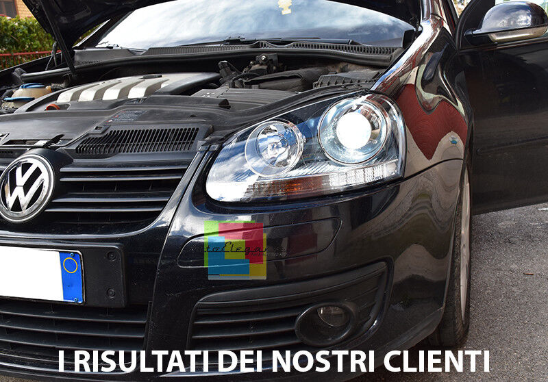 FARI ANTERIORI LOOK GTI PER VW GOLF 5 2003-2008 FANALI ALOGENI