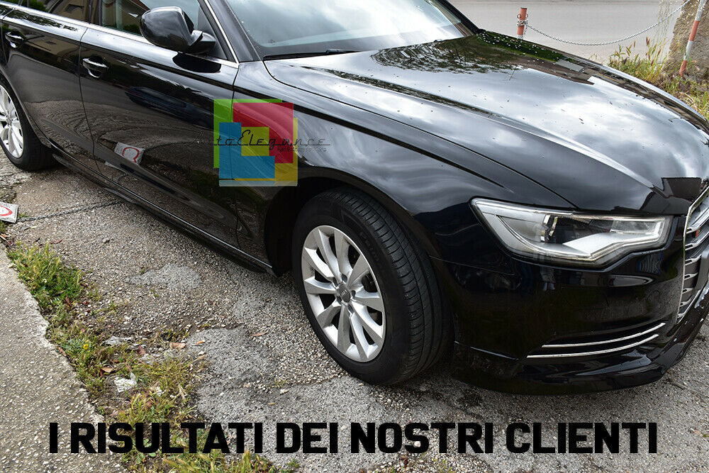 0047 AUDI A6 4G AVANT BERLINA MINIGONNE LATERALI SOTTO PORTA LOOK SLINE S6 RS6 AUTOELEGANCERICAMBI