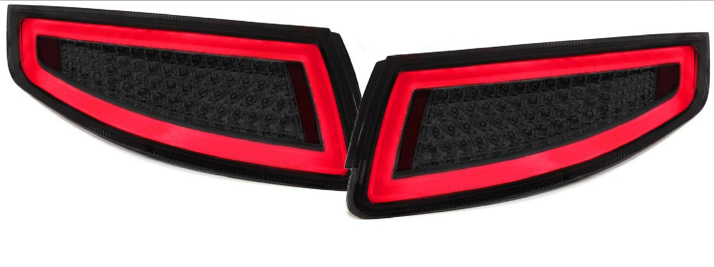 COPPIA FARI POSTERIORI A LED Lightbar ROSSO-FUME per Porsche 911 997 Coupe Cabrio 04-08 AUTOELEGANCERICAMBI
