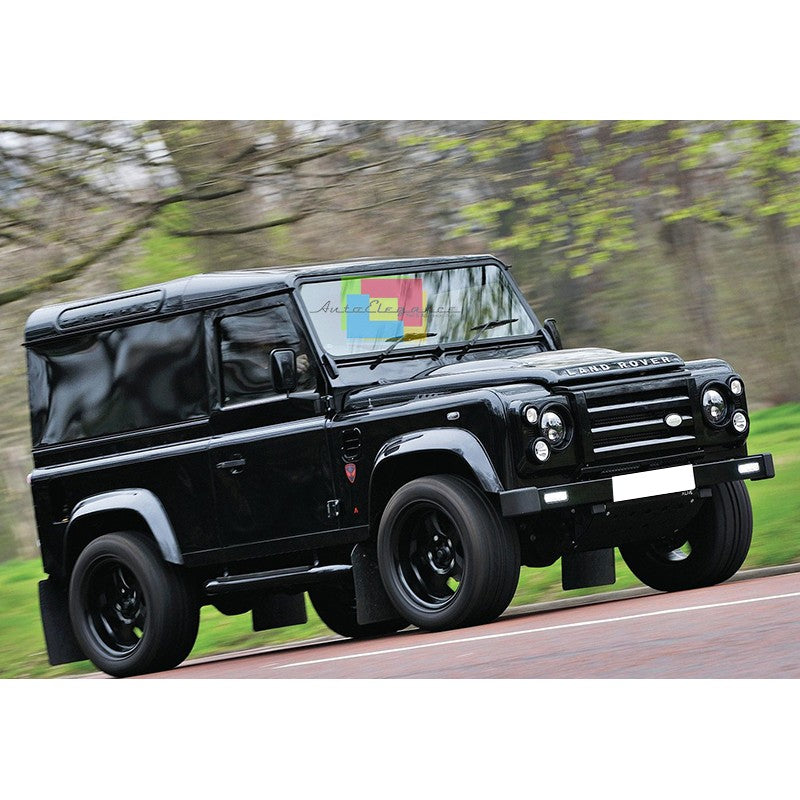 LAND ROVER DISCOVERY 1990-2016 GRIGLIA ANTERIORE + COPRI FARI NERO LUCIDO