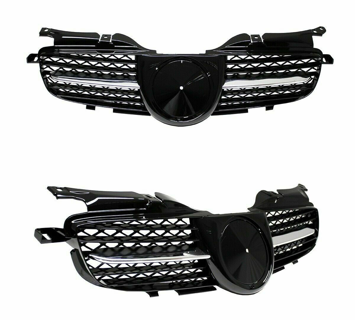 MERCEDES SLK R170 1996-2004 GRIGLIA ANTERIORE AMG PROFILO CROMATO ABS