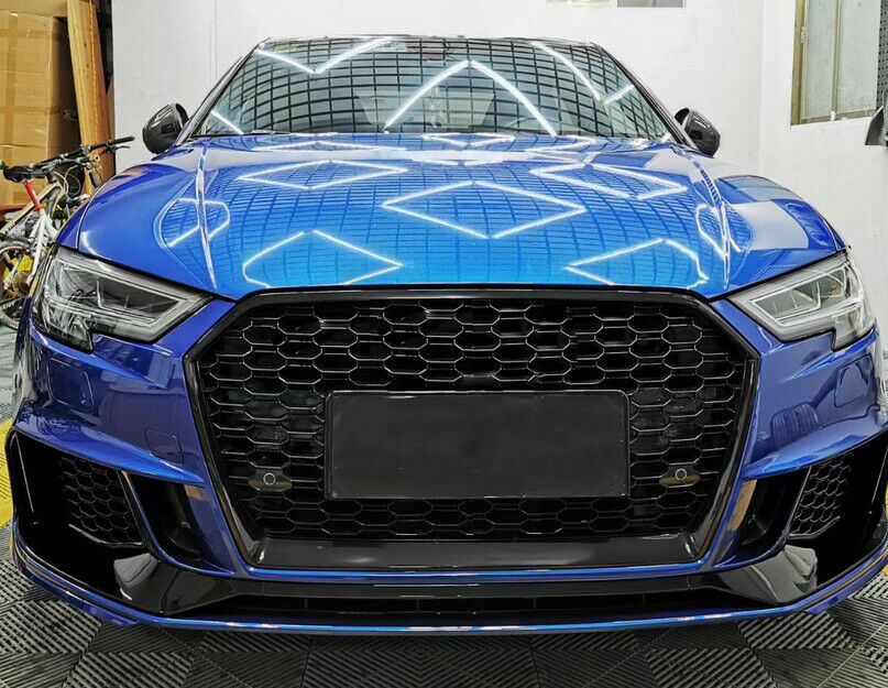 RS3 FRONT BUMPER COMPLETE WITH GRILLE AUDI A3 8V FROM 2015 ONWARDS SPORTBACK