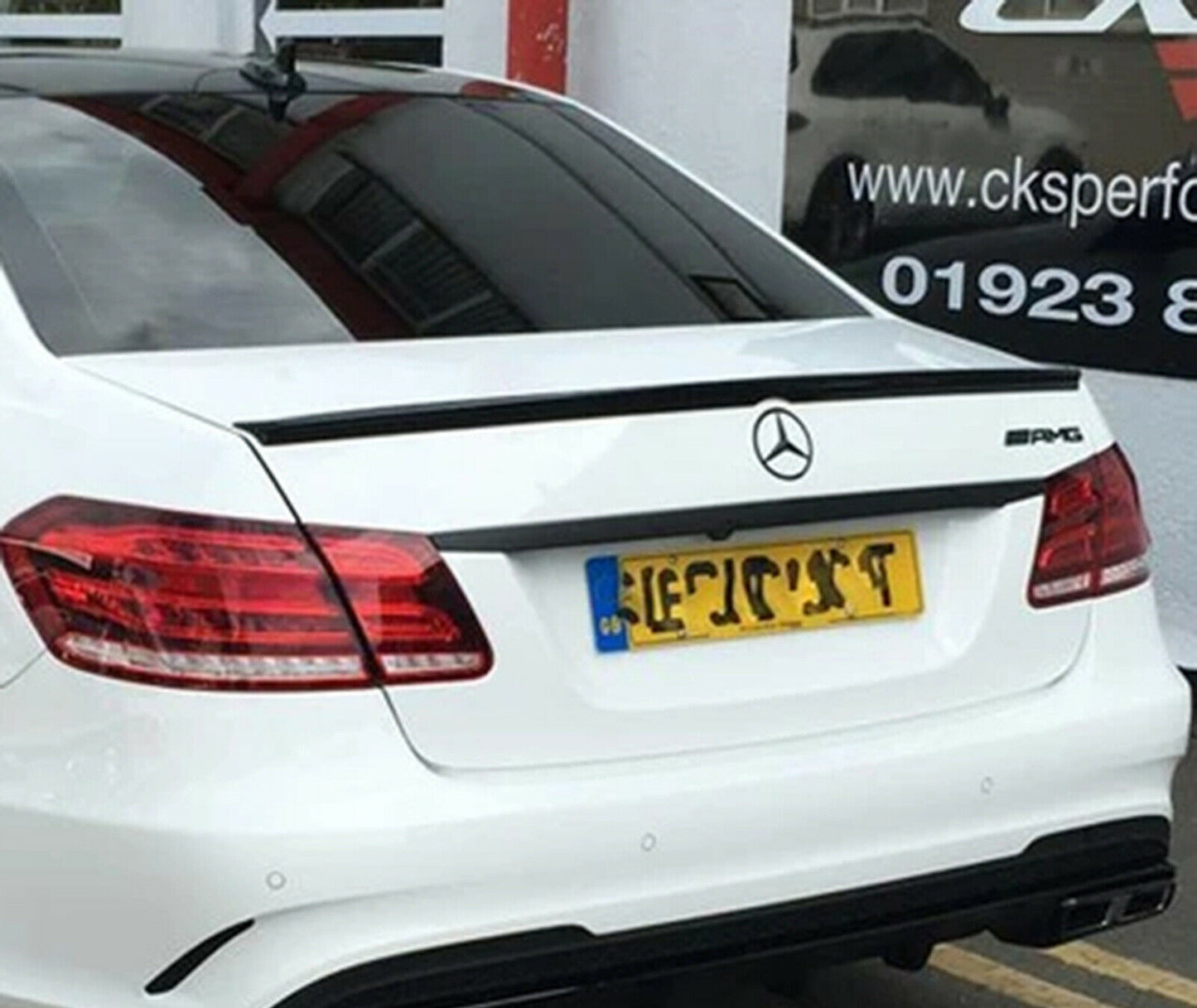 MERCEDES E-CLASS W212 AMG LOOK GLOSSY BLACK HOOD SPOILER