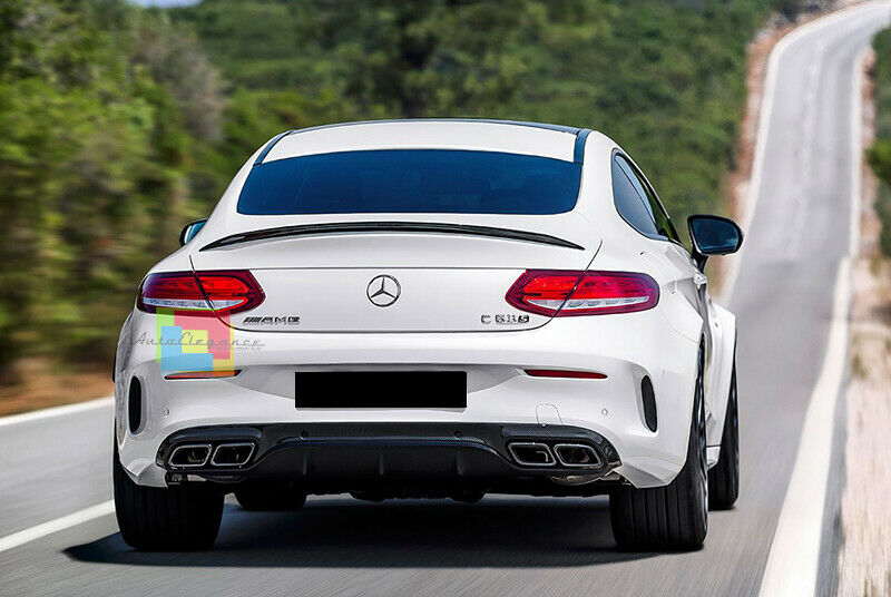 SPOILER POSTERIORE SUL COFANO MERCEDES CLASSE C C205 COUPE DEFLETTORE LOOK AMG
